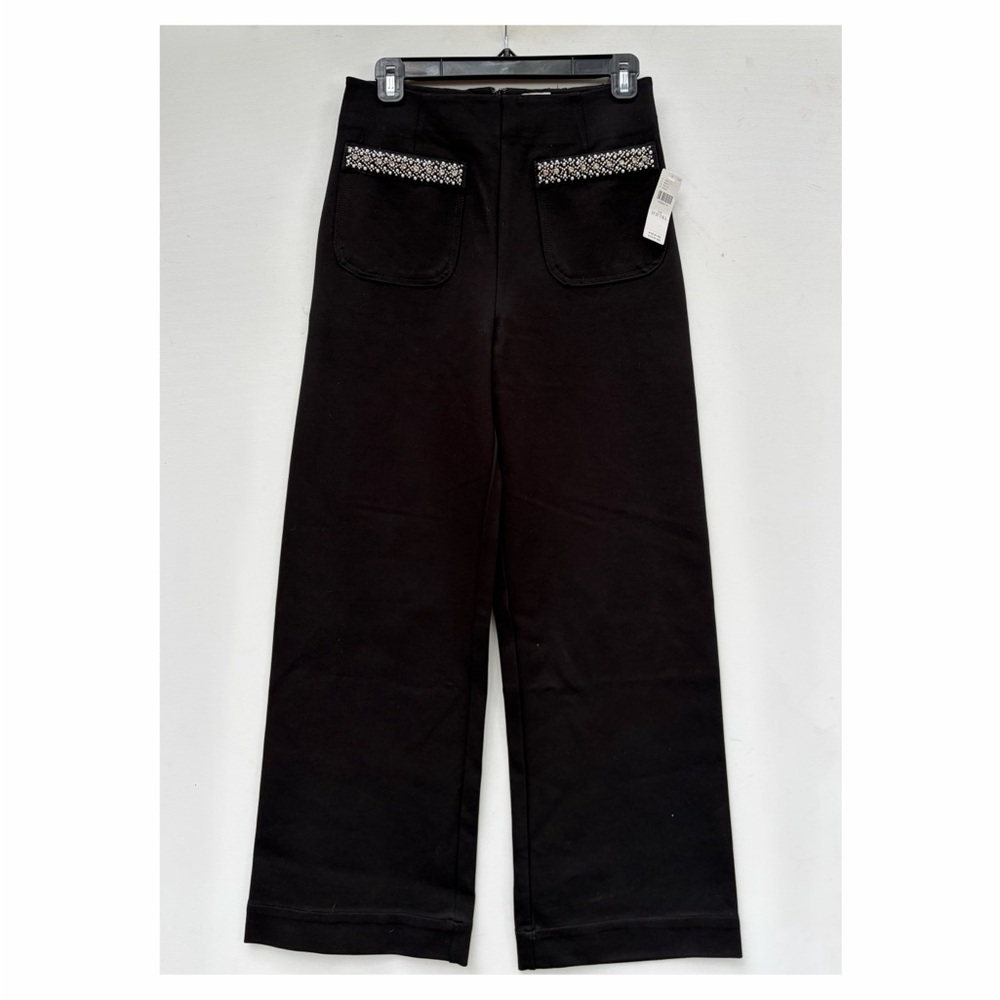 Anthropologie Colette Wide Leg Rhinestone Pants NWT